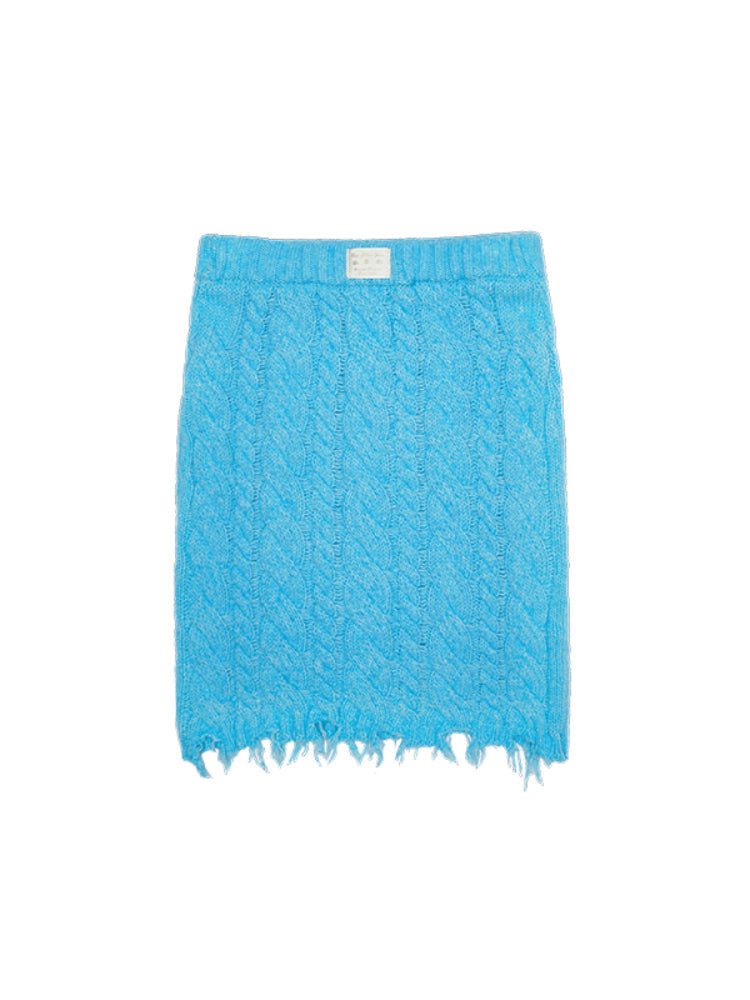 Cable Knit Cardigan & Skirt Set - CHINASQUAD