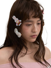 Acrylic Spring Rabbit/Bow Hairpin - CHINASQUAD