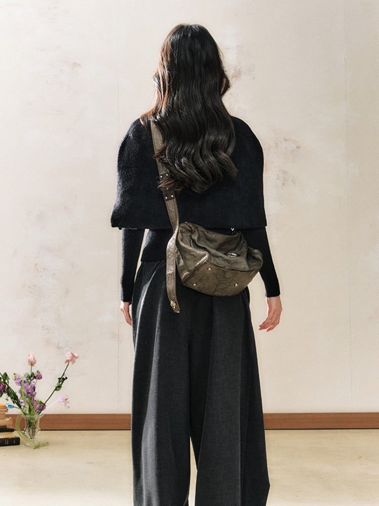 Black Design Hoodie Knitted Sweater - CHINASQUAD