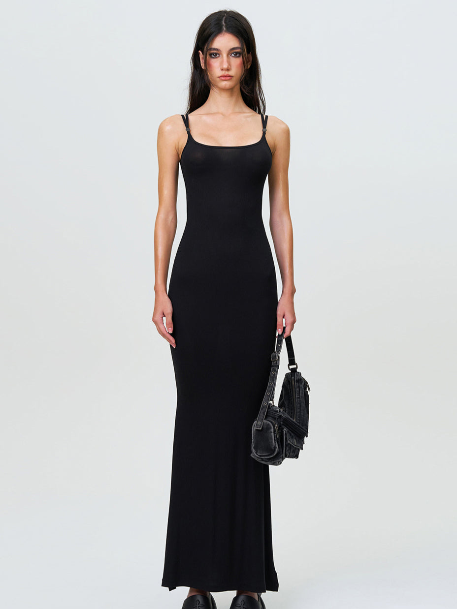 Compass Hug Slim Fit Long Dress - CHINASQUAD