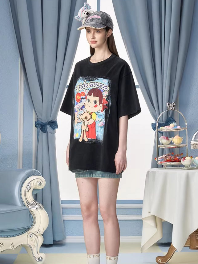 Graphic Cotton Oversized T-Shirt