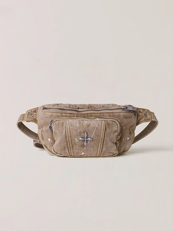 Wild Denim Crossbody Waist Bag