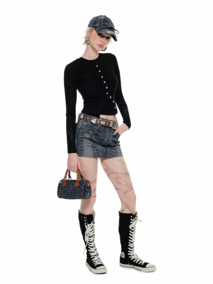 Slightly Sheer Knitted T-shirt - CHINASQUAD