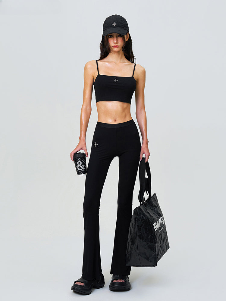Compass Hug High-Waisted Sports Flared Pants - CHINASQUAD