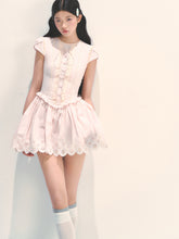 Pink Embroidered Waist - cinched Dress - CHINASQUAD