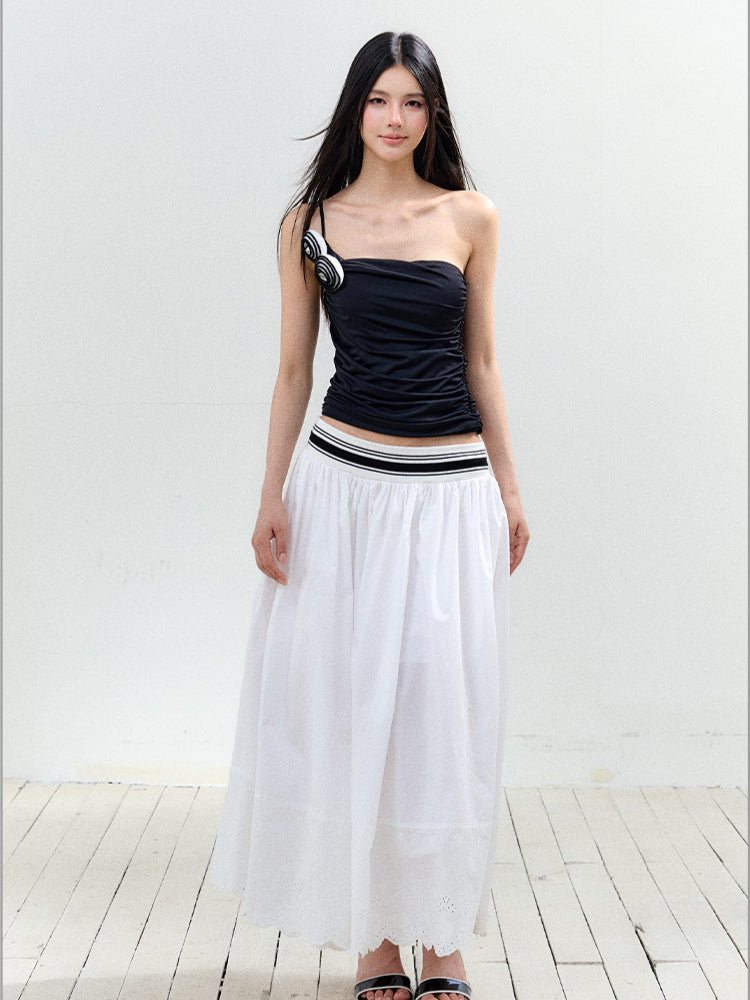 Striped Waistline Tutu Skirt - CHINASQUAD