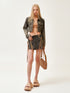 Ancient Myth Woven Utility Denim Skirt - CHINASQUAD