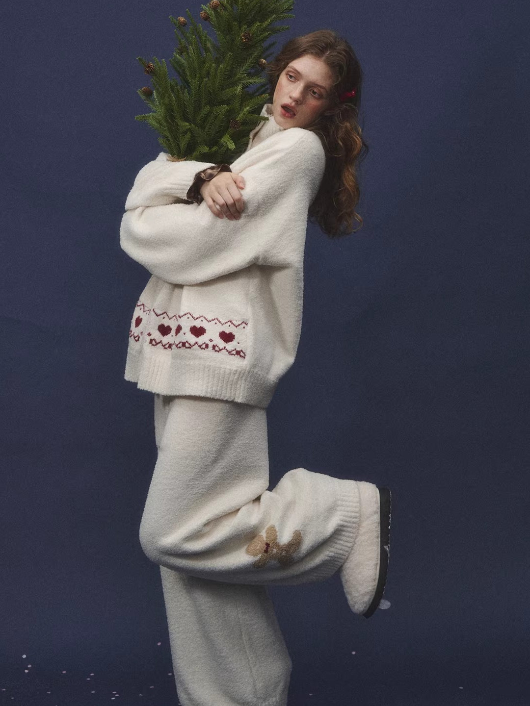 Gingerbread Knit Lounge Sweater & Pants Set