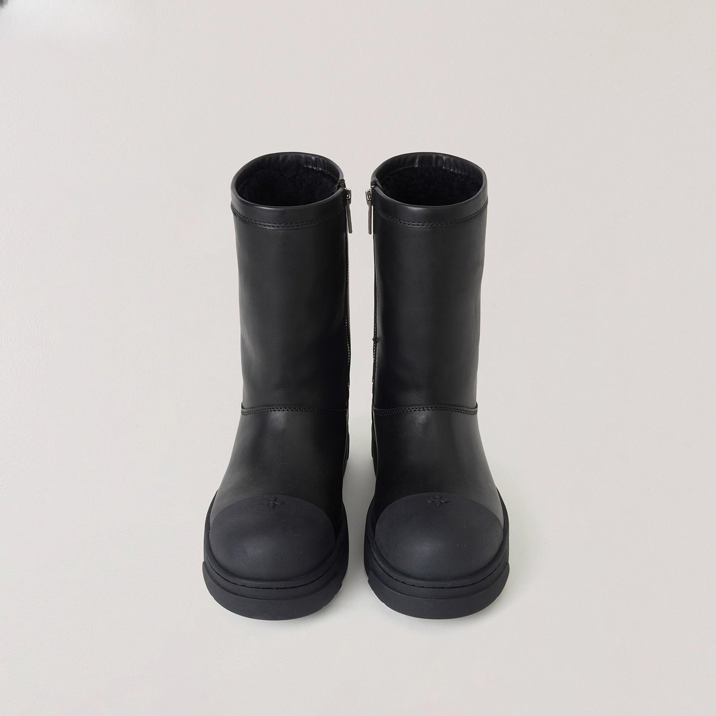 Sherpa Leather Wool Snow Boots