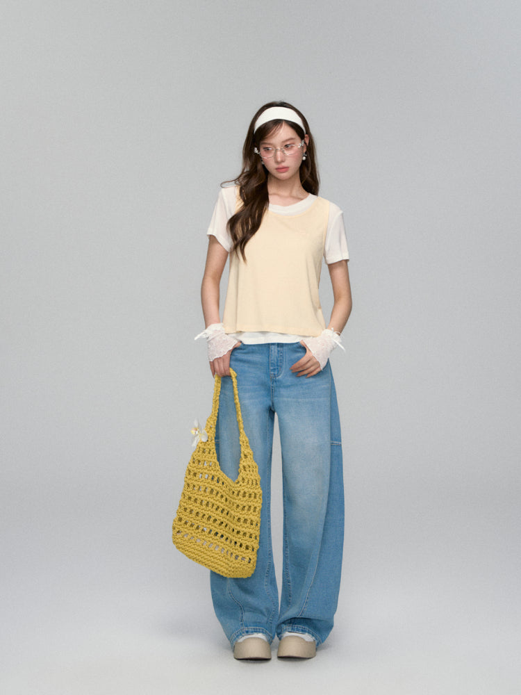 Round-neck Short-sleeve Vest - CHINASQUAD