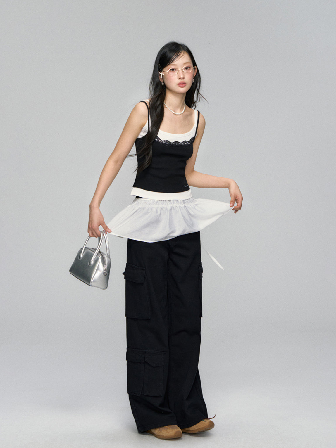 Lace-Trim Layered Camisole