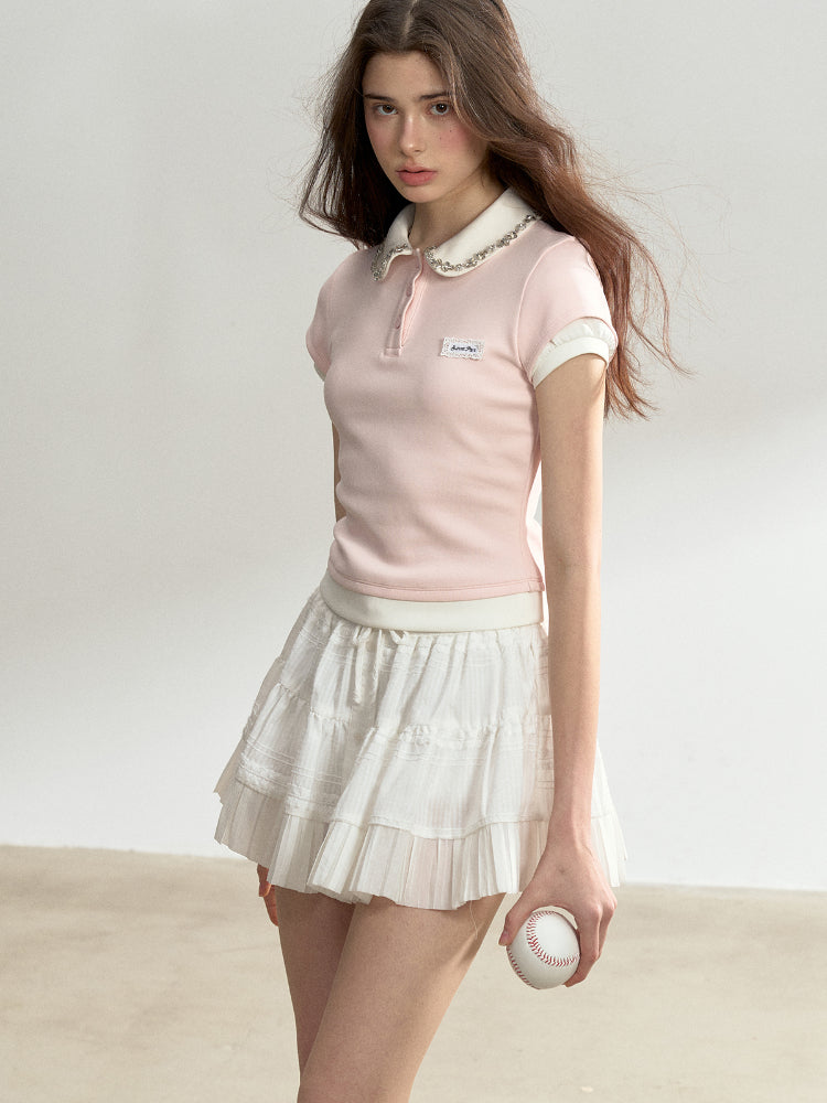 Pure White Lace A-line Tulle Skirt - CHINASQUAD