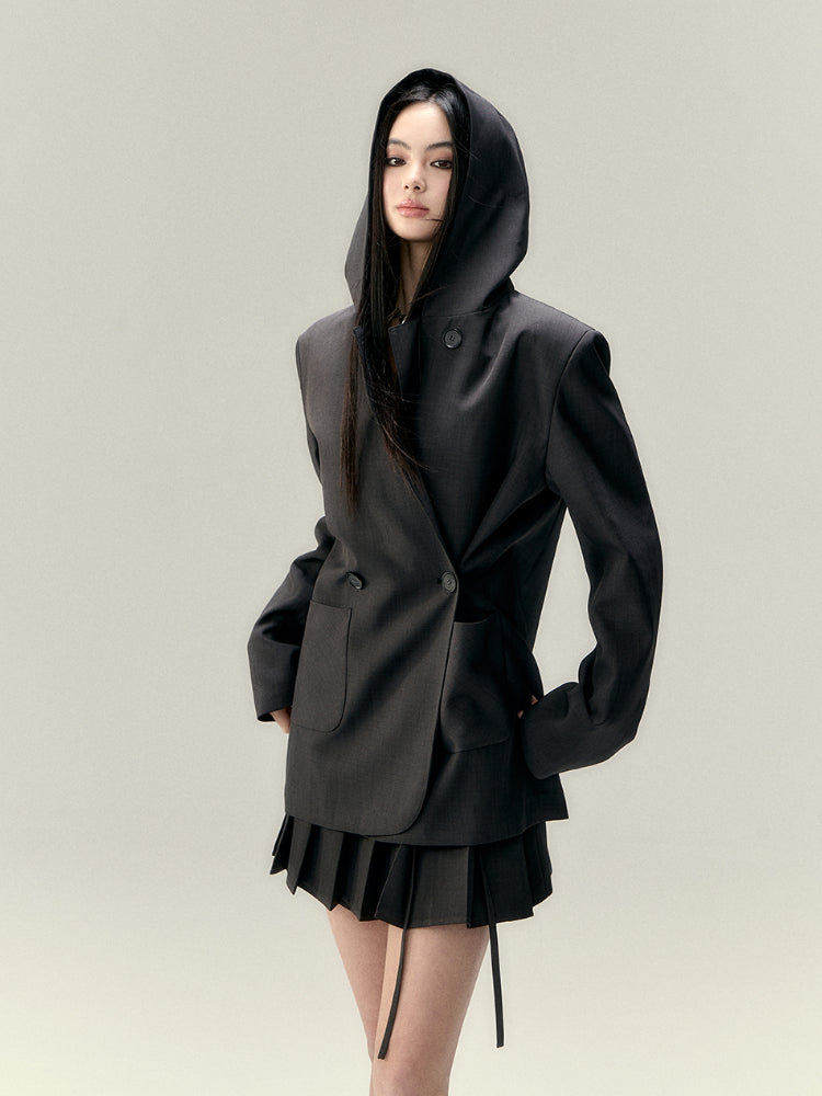 Rose Flower Waist Belt Suit Dress - CHINASQUAD