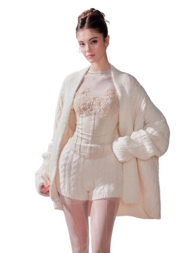 Cloud Cream Cozy Knit Cardigan