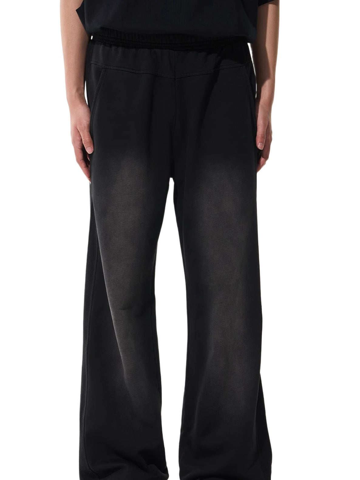 Washed Gradient Pure Cotton Relaxed Sweatpants - CHINASQUAD