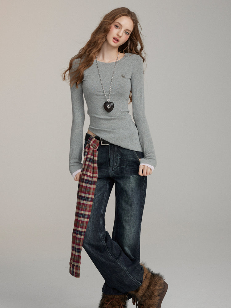 Irregular Patchwork Blouse - CHINASQUAD