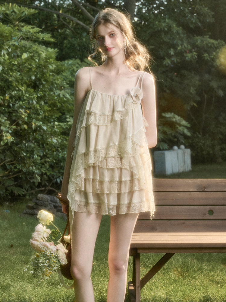 Soft Lace Fairy Tank Top & Skirt Set - CHINASQUAD