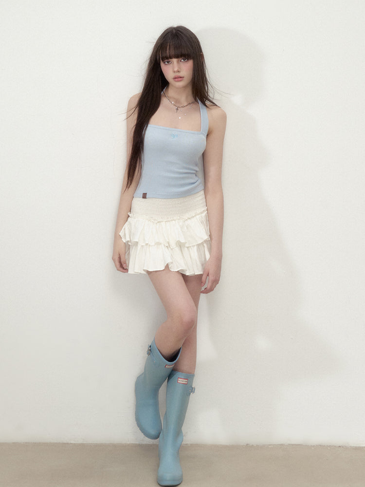 Wrinkled Convertible Cake Skirt - CHINASQUAD