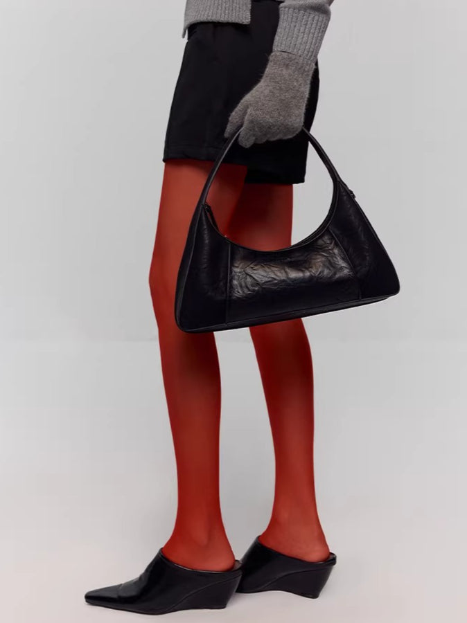 Waxed Eco-Leather Shoulder & Handbag