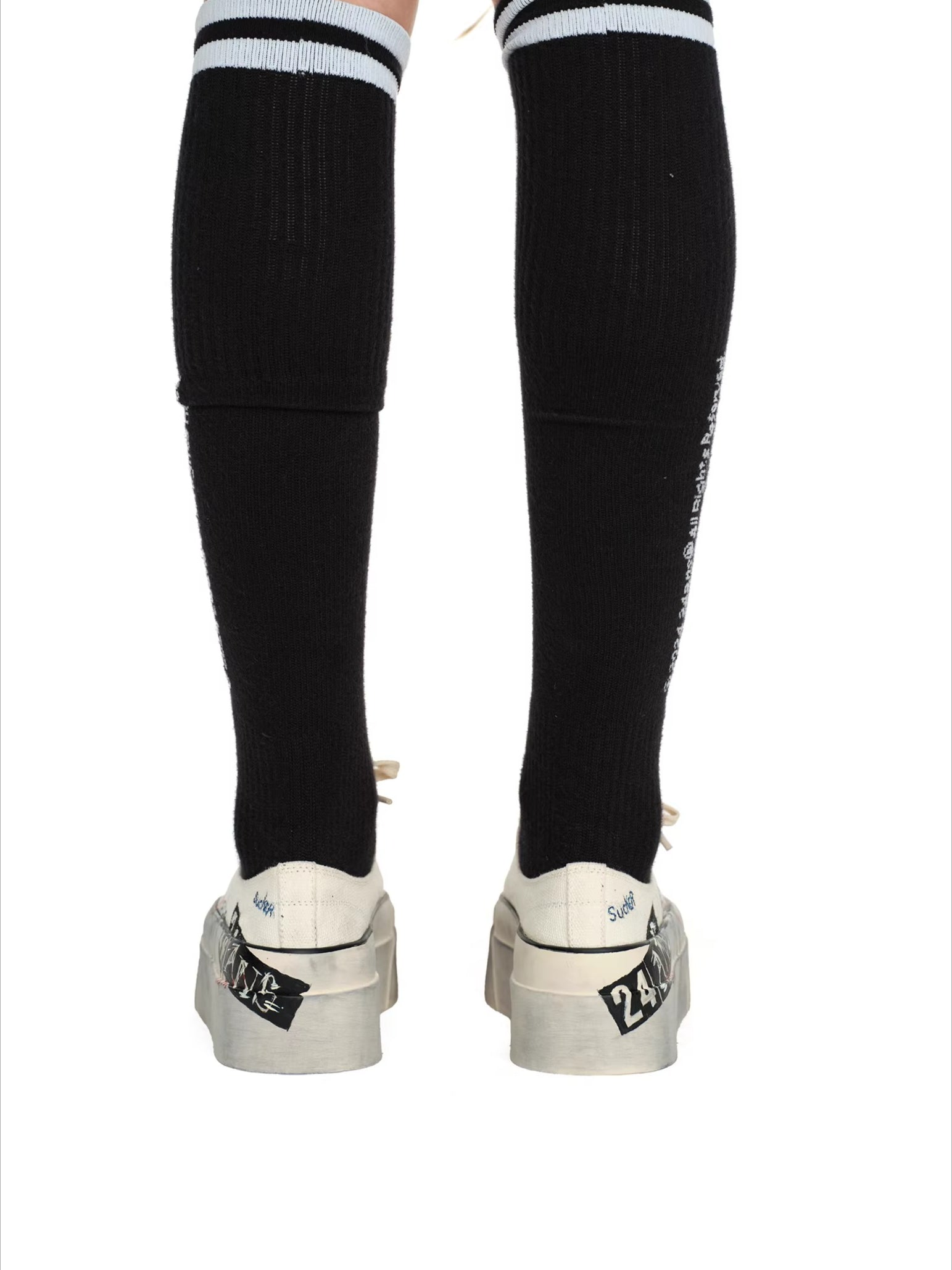 Dirty Fit Graffiti Platform Canvas Sneakers