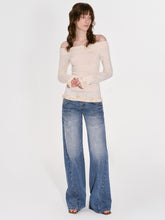 High-End Wool Off-shoulder Knit  - CHINASQUAD