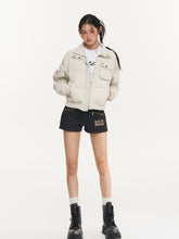 Black Herringbone Multi-Pocket Straight Shorts - CHINASQUAD