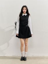 Fake Two-piece Checked Shirt Dress - CHINASQUAD