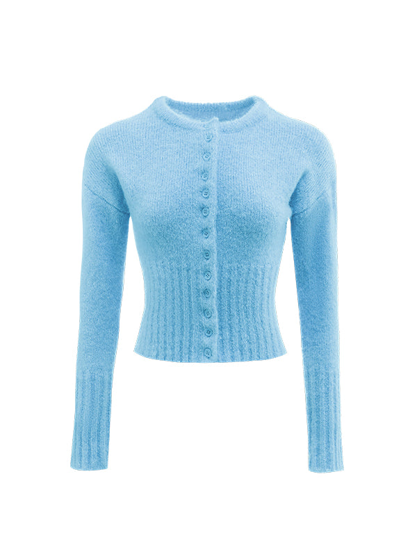 Ribbed Knit Cardigan - CHINASQUAD