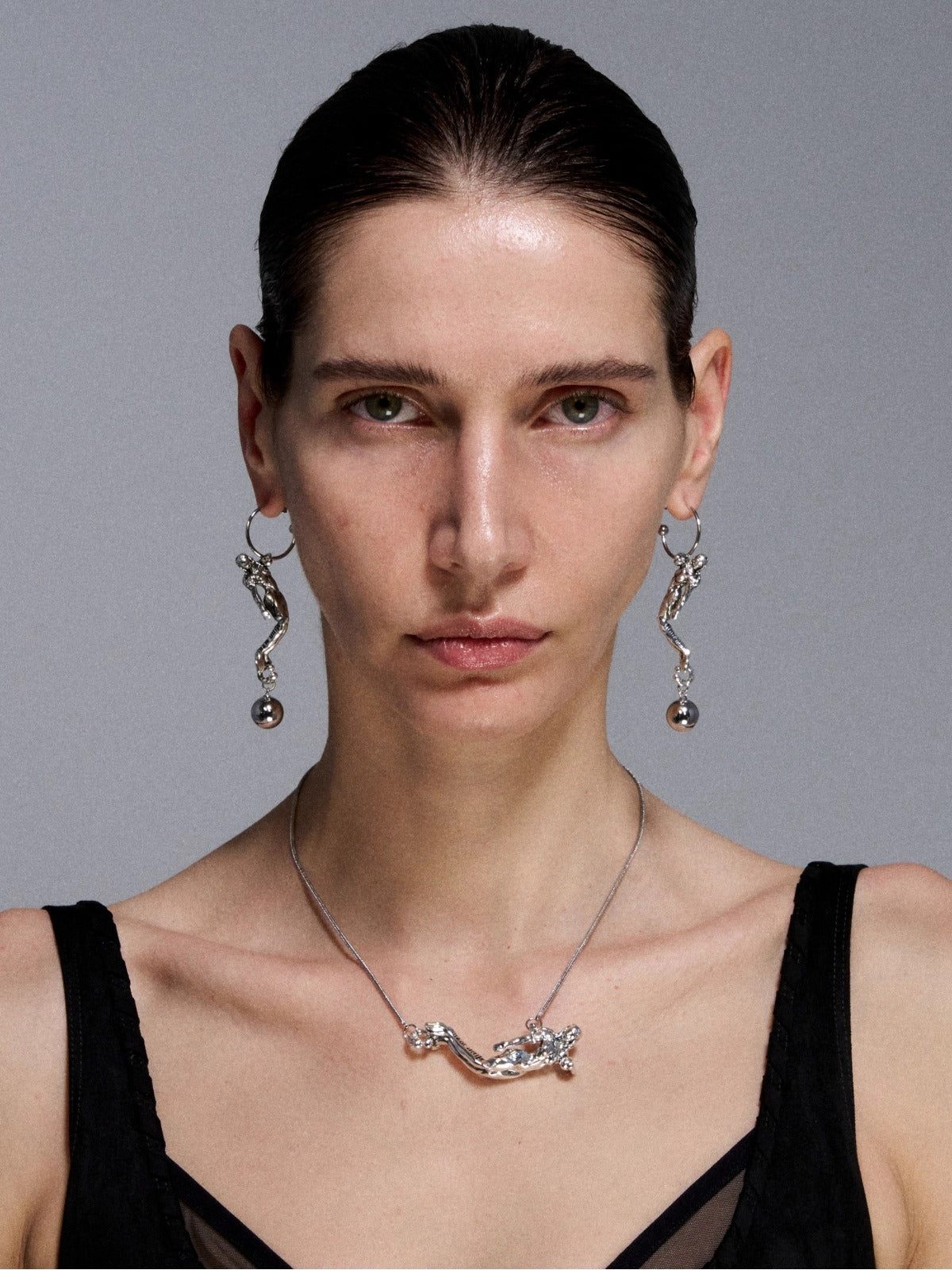 Silver Serpent Reshaped Romance Vintage Chain Necklace - CHINASQUAD