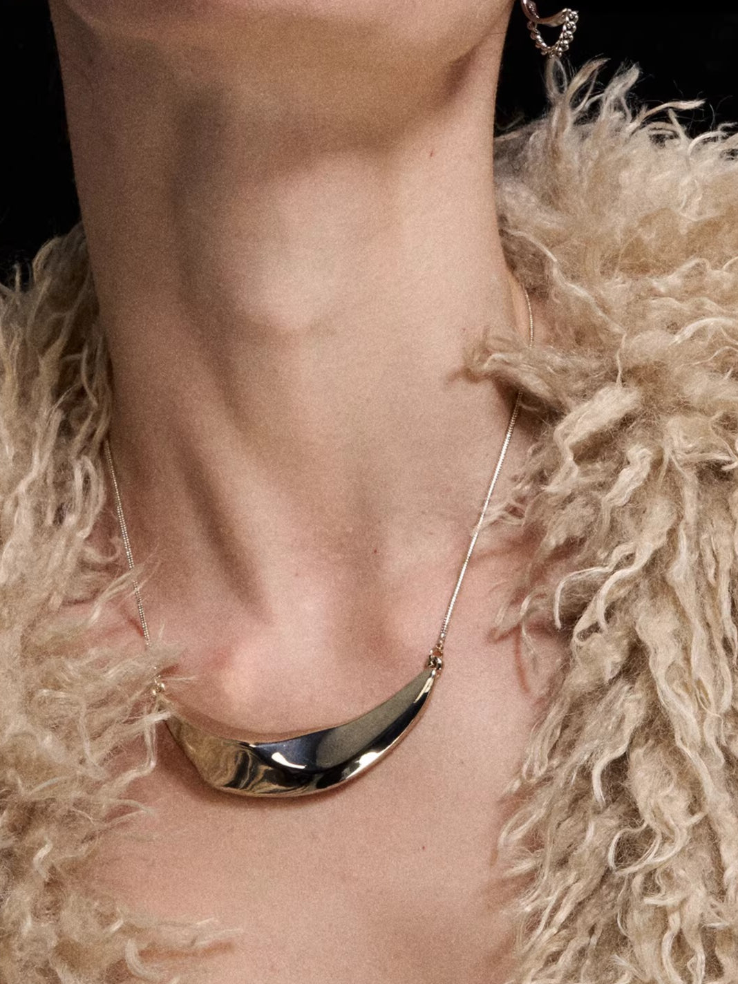 Faceted Geometric Pendant Necklace