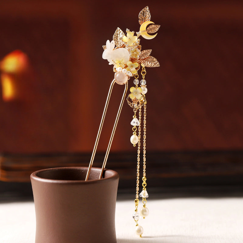 Handmade Osmanthus Dew Hanfu Hairpin - CHINASQUAD