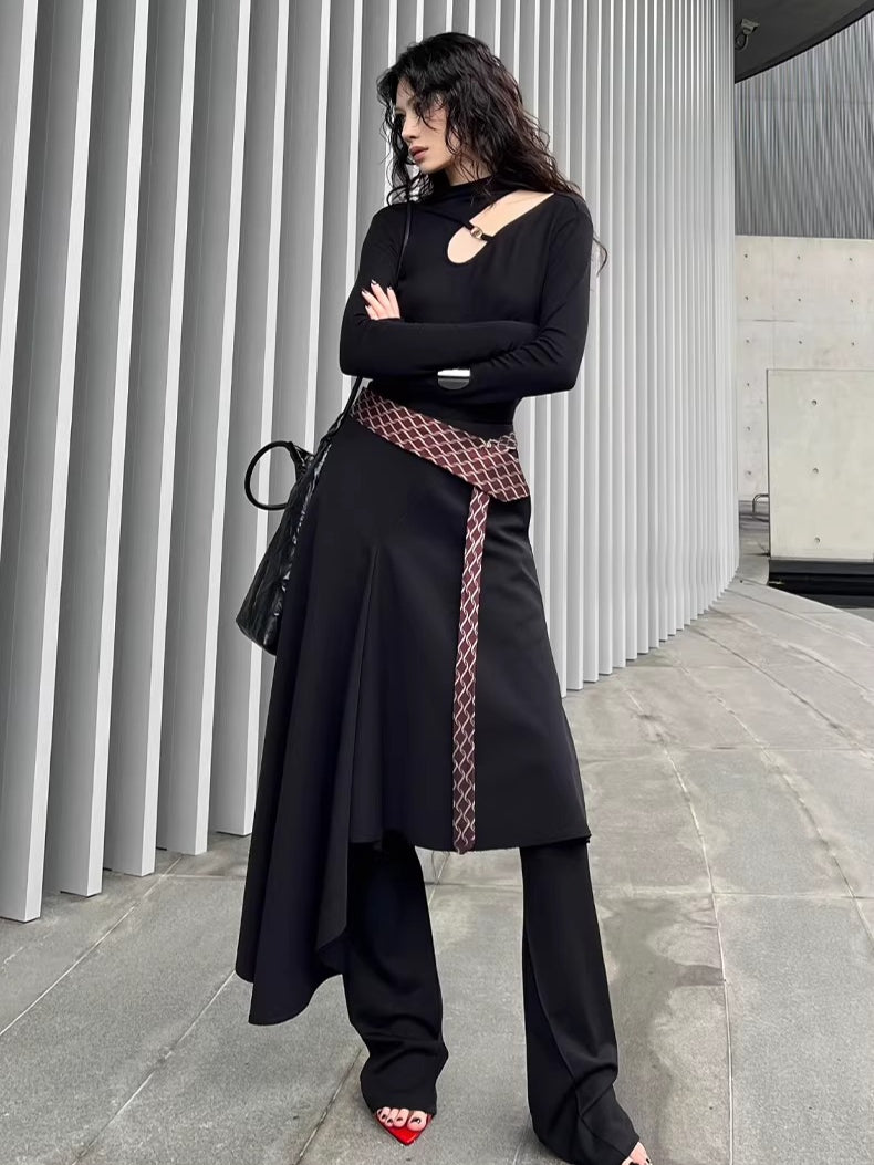 High-Stretch Slimming Micro-Flare Pants