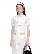 Polka Dot Satin Tie-up Top - CHINASQUAD