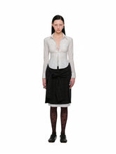 Contrast Plaid Knot Wrap Skirt - CHINASQUAD