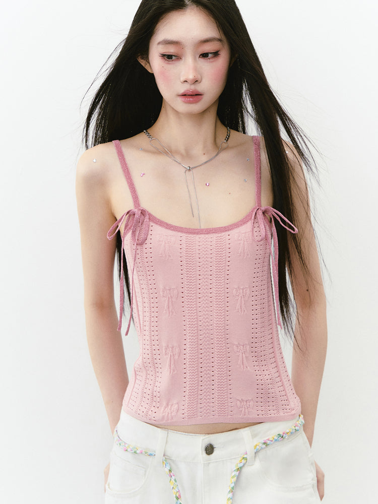 Spliced Bow Loose Sling Vest - CHINASQUAD