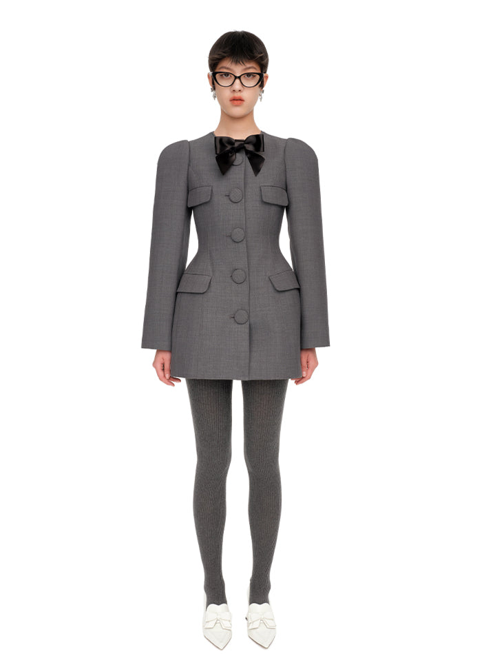 Wool Blend Belted Jacket - CHINASQUAD