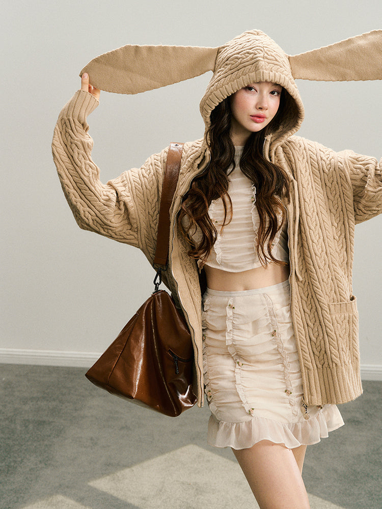 Sheer Pleated Skin-Feel Top - CHINASQUAD