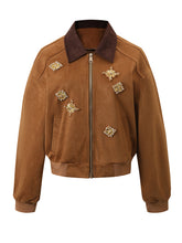 Zipper Heavy Duty Studded Chic Jacket - CHINASQUAD