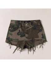Compass Wild Denim Shorts Army Green Camouflage - CHINASQUAD