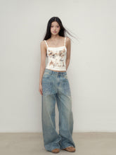 Off-white Lace Panel Camisole - CHINASQUAD