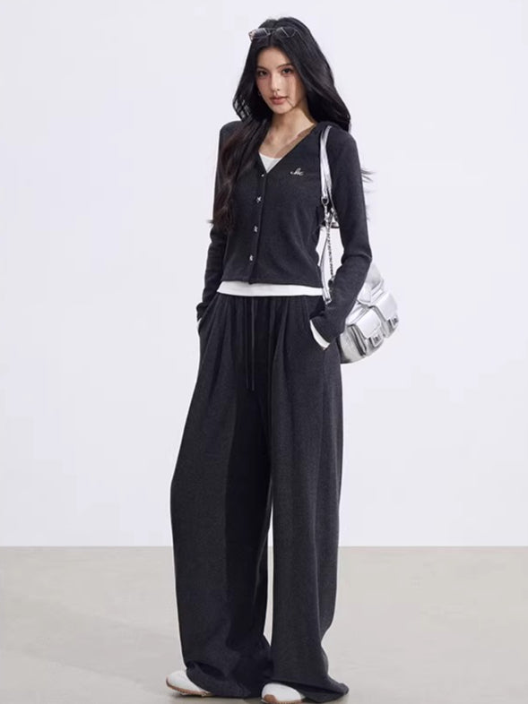 Layered Hooded Knit Set