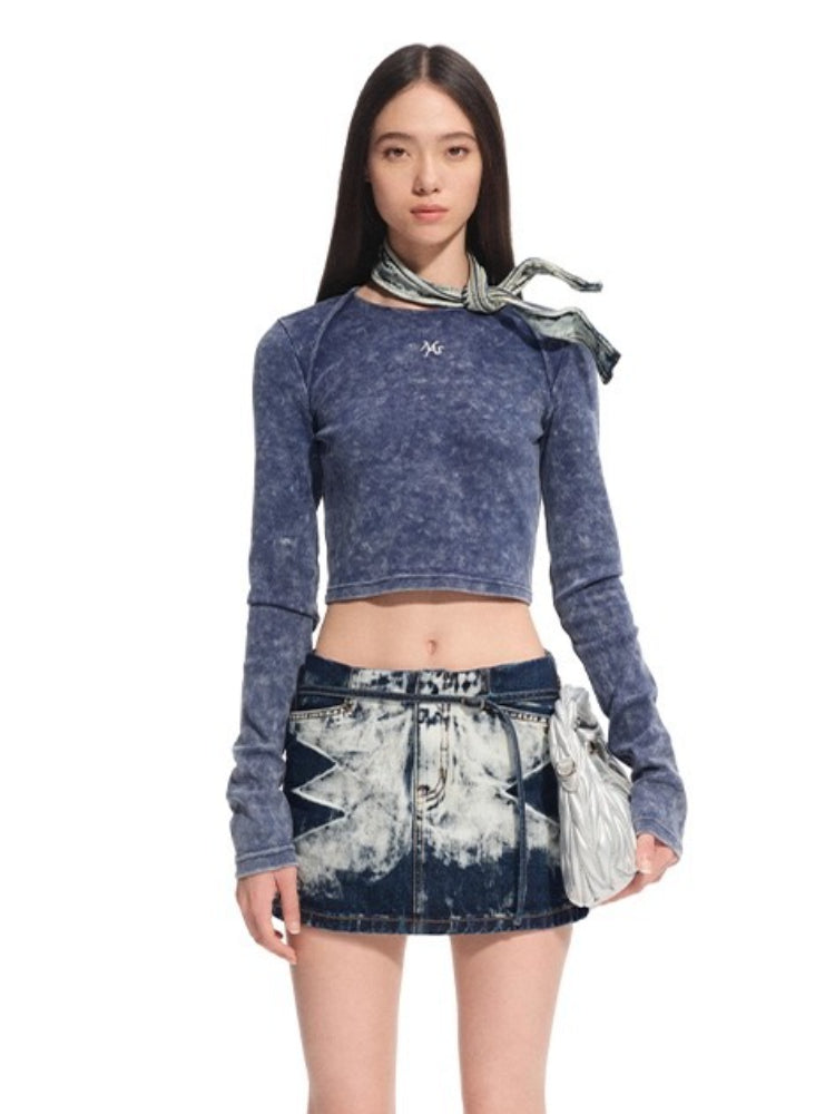 "Feria Series" Volcano Washed Cropped T-shirt - CHINASQUAD