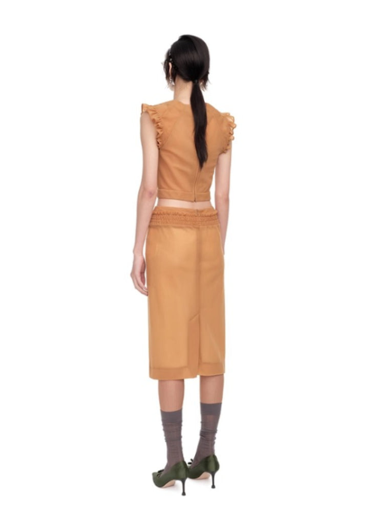 Versatile Waist Decoration Lace Skirt - CHINASQUAD