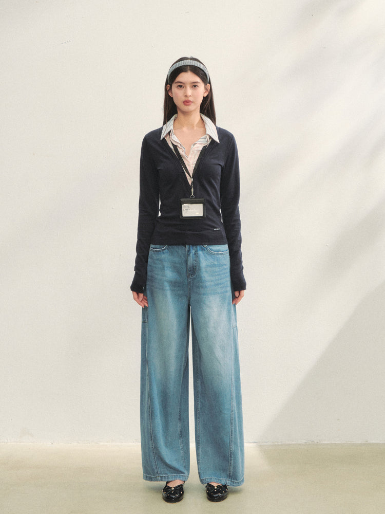 Fake Three-piece Contrast Color Polos - CHINASQUAD