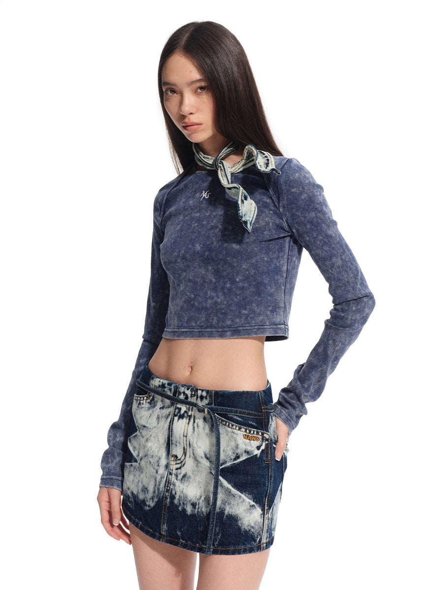 "Feria Series" Volcano Washed Cropped T-shirt - CHINASQUAD