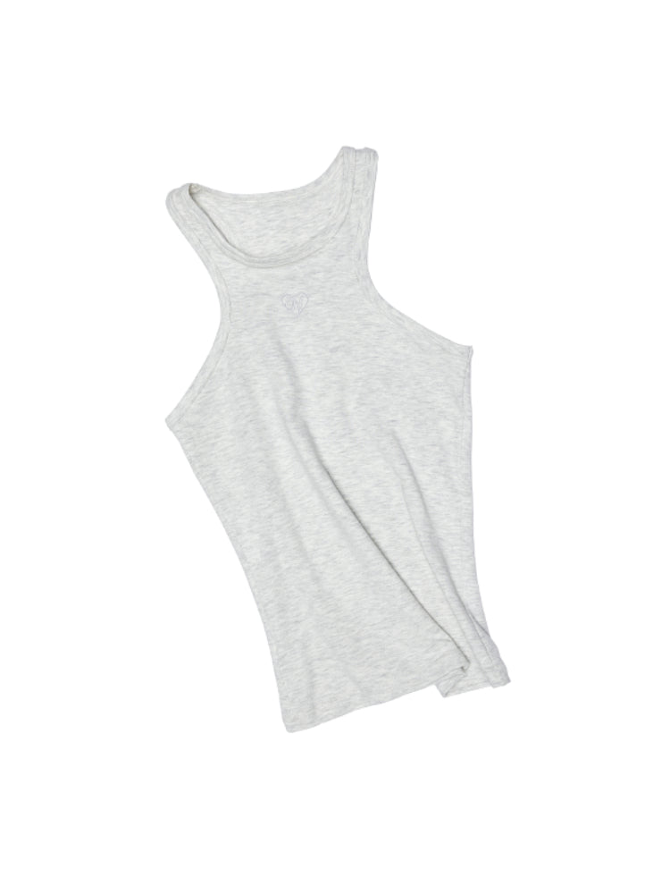 Basic Solid-Color Embroidered Slim-Fit Vest - CHINASQUAD