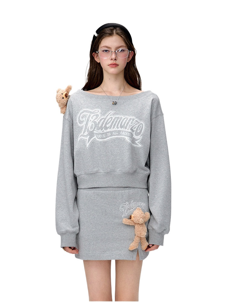 Off-Shoulder Pullover Short Top - CHINASQUAD