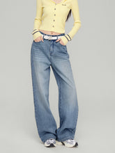 MacyMccoy Logo Embroidered Wide-Leg Jeans - CHINASQUAD
