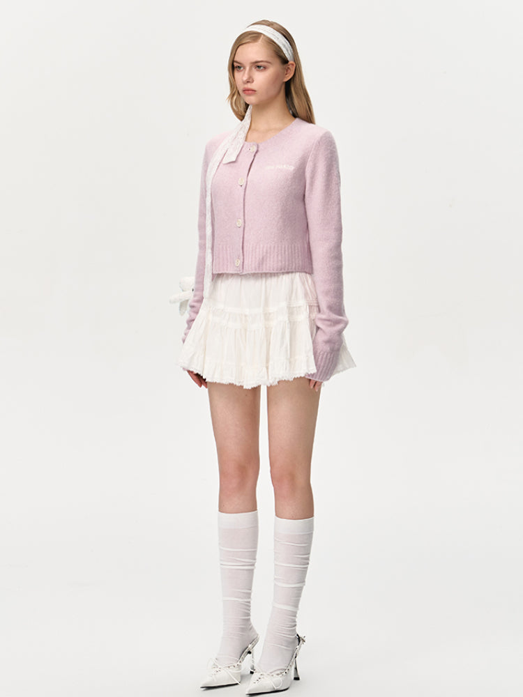 Short Knitted Cardigan Sweater Jacket - CHINASQUAD