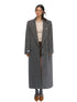 Gray Relaxed Fit Woolen Coat - CHINASQUAD